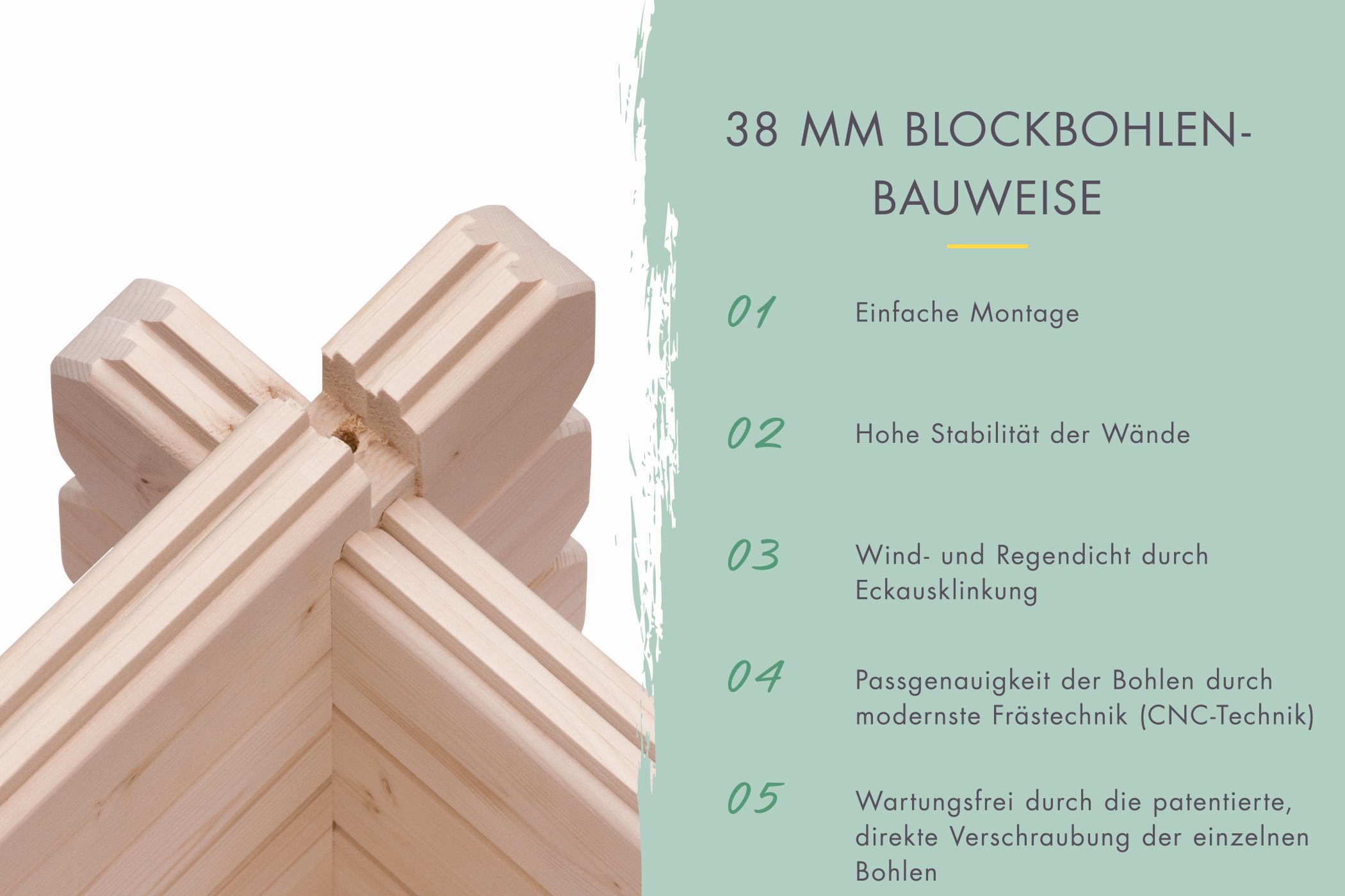 Detailansicht der Karibu großes Gartenhaus Lagor 2