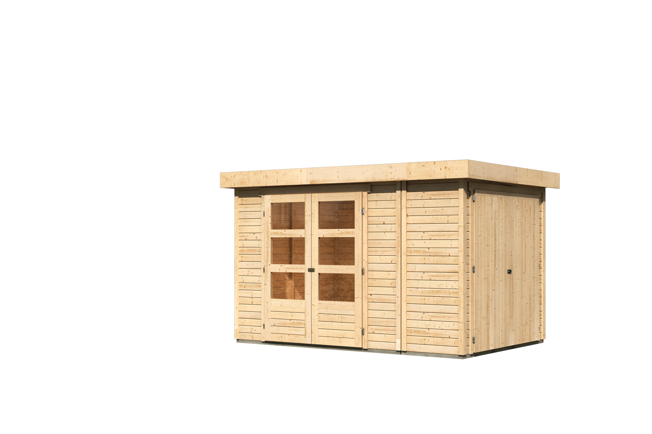 Karibu Gerätehaus Retola 3 in Naturbelassen, Freisteller