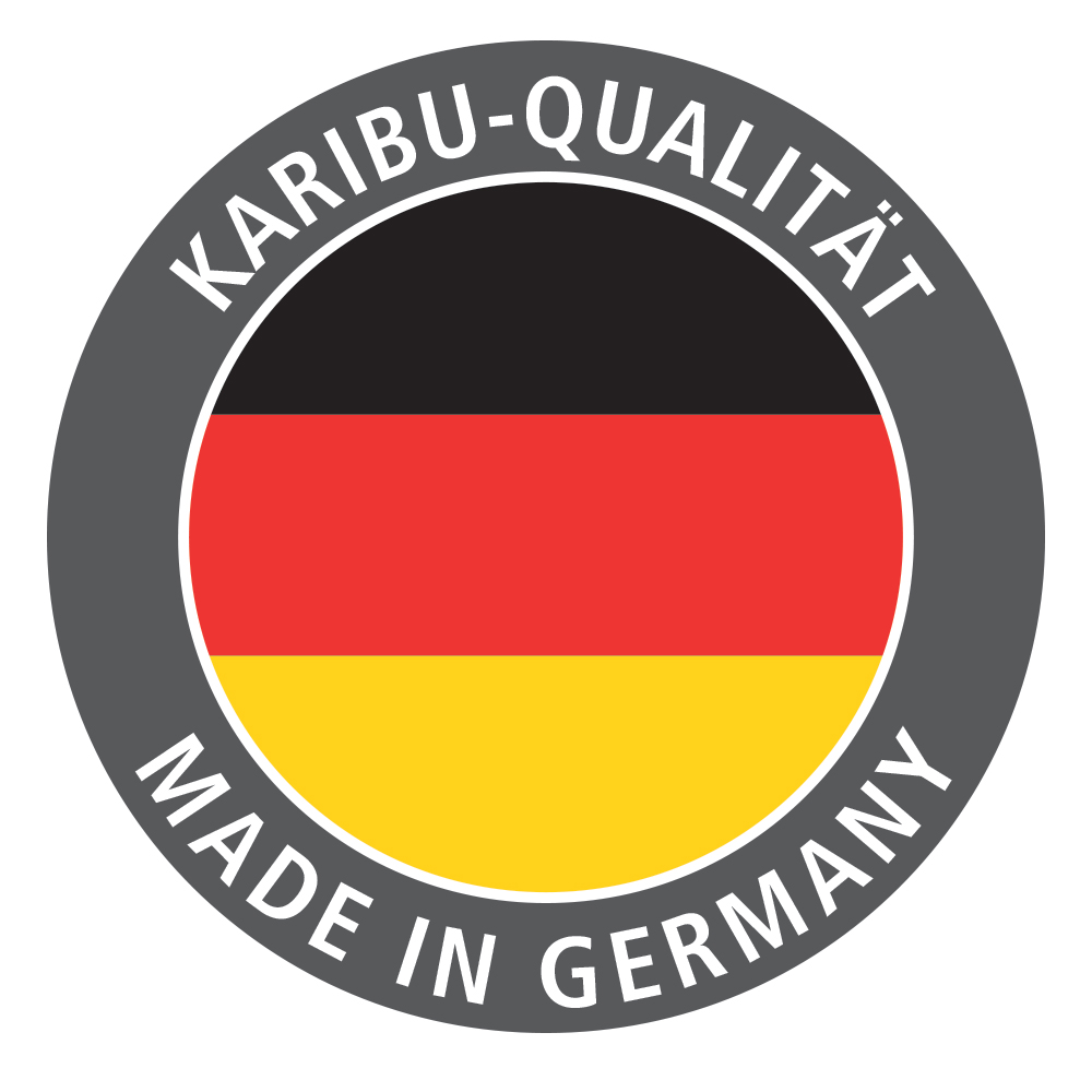 Produkt- und Ausstattungsdetail der Karibu Saunahaus Cuben mit Vorraum