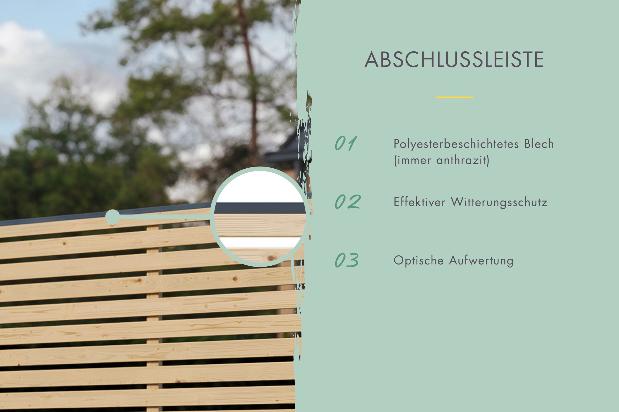 Lamellenzaun Komplettset naturbelassen / 1-10 Zaunfelder je 195 x 186 cm