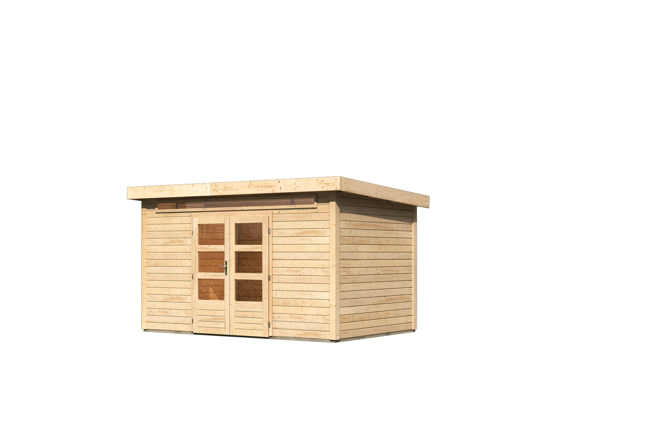 Karibu Gartenhaus Kandern 7 in Naturbelassen, Freisteller