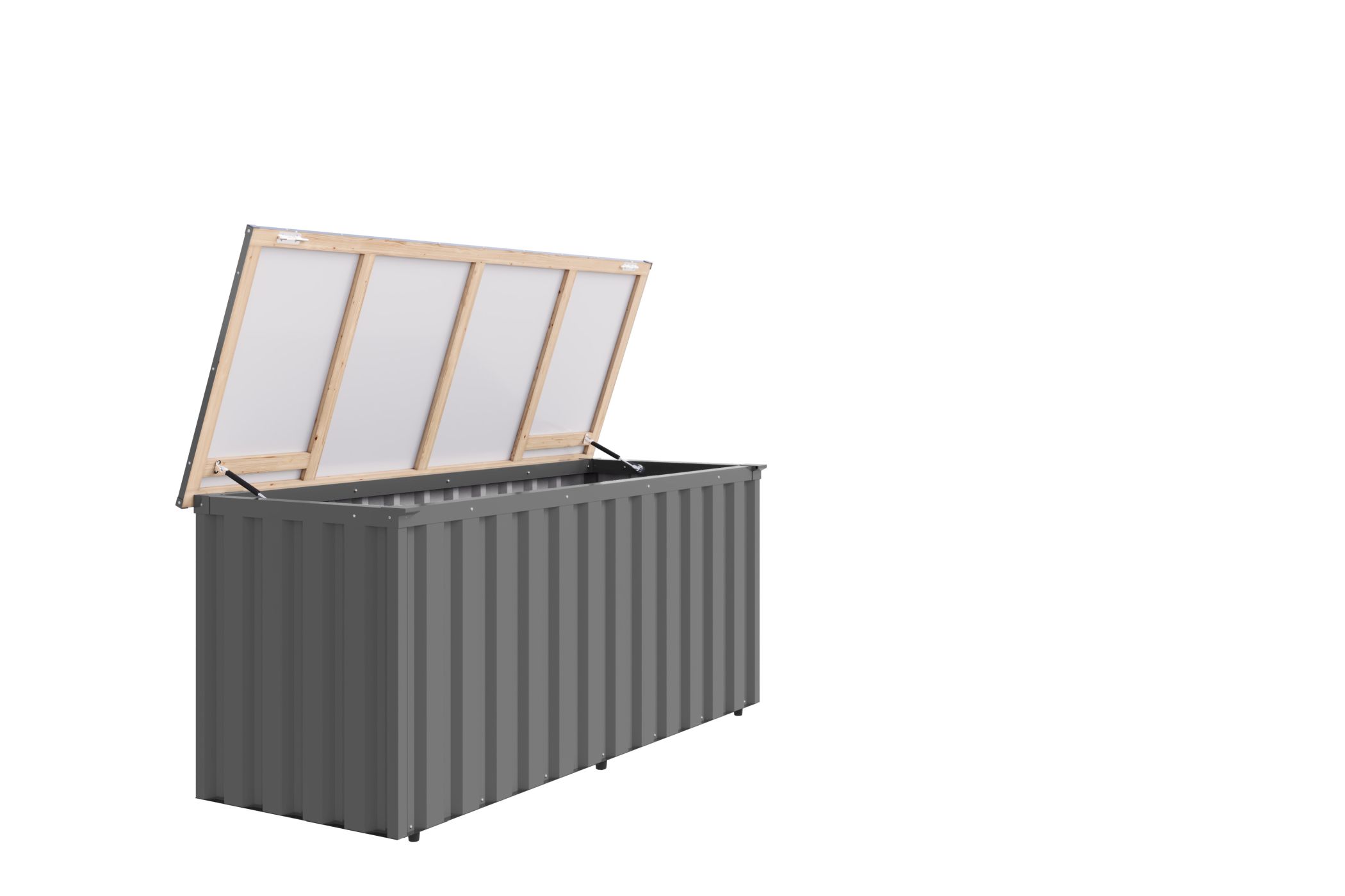 Karibu Metall-Gartenbox Indium 3, freigestellt