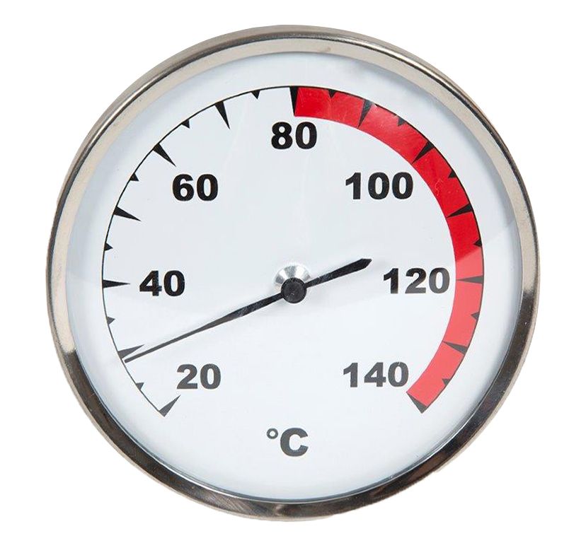 Karibu Thermometer Classic aus Holz, freigestellt