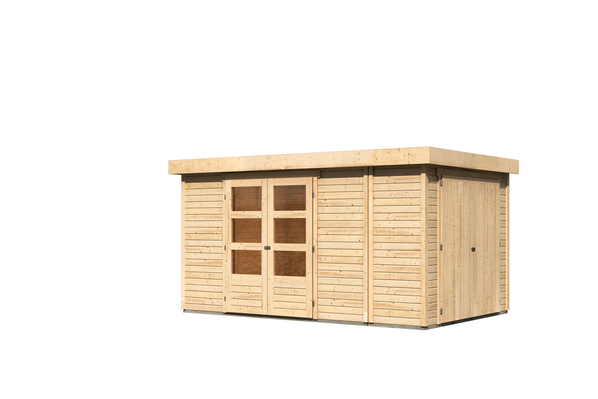 Karibu großes Gerätehaus Retola 6 in Naturbelassen, Freisteller