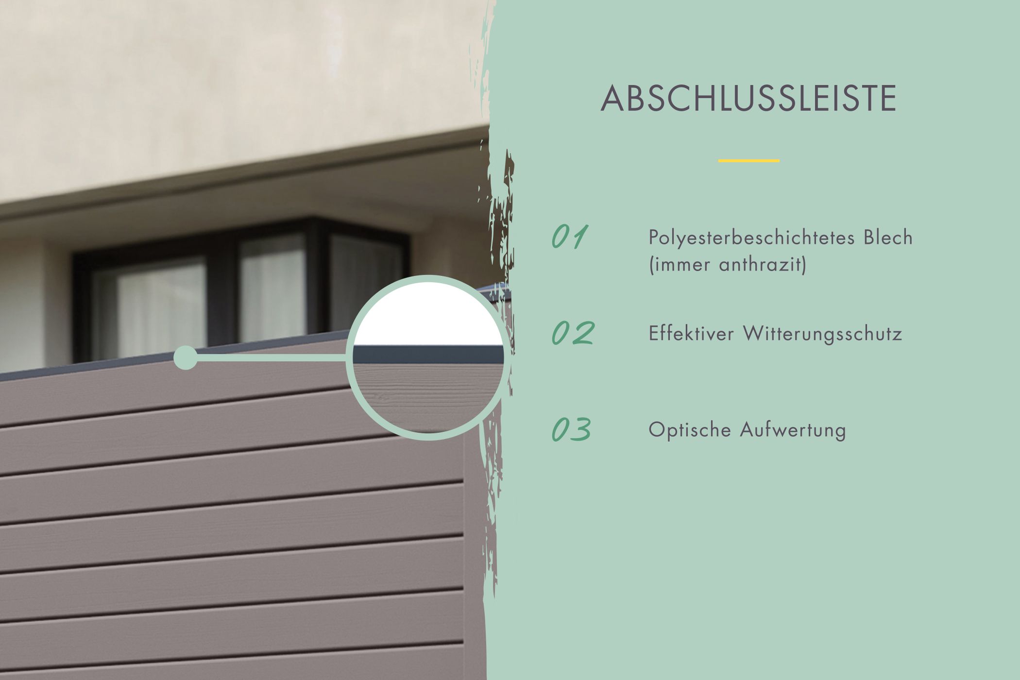 Sichtschutzzaun Zaunfüllung (ohne Zubehör) terragrau / Zaunfeld 90 x 186 cm