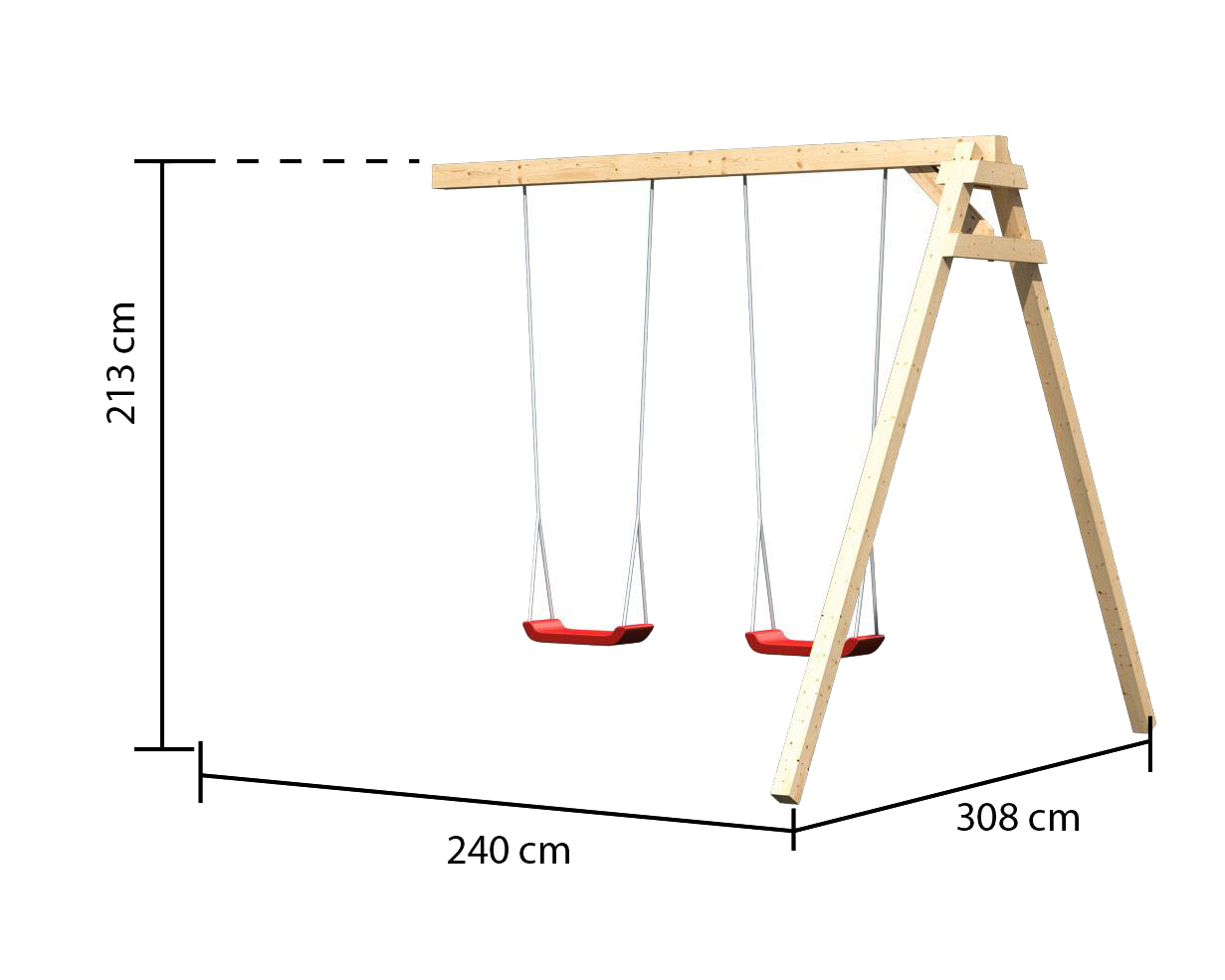 Detailansicht eines Karibu Gartenprodukts aus Holz