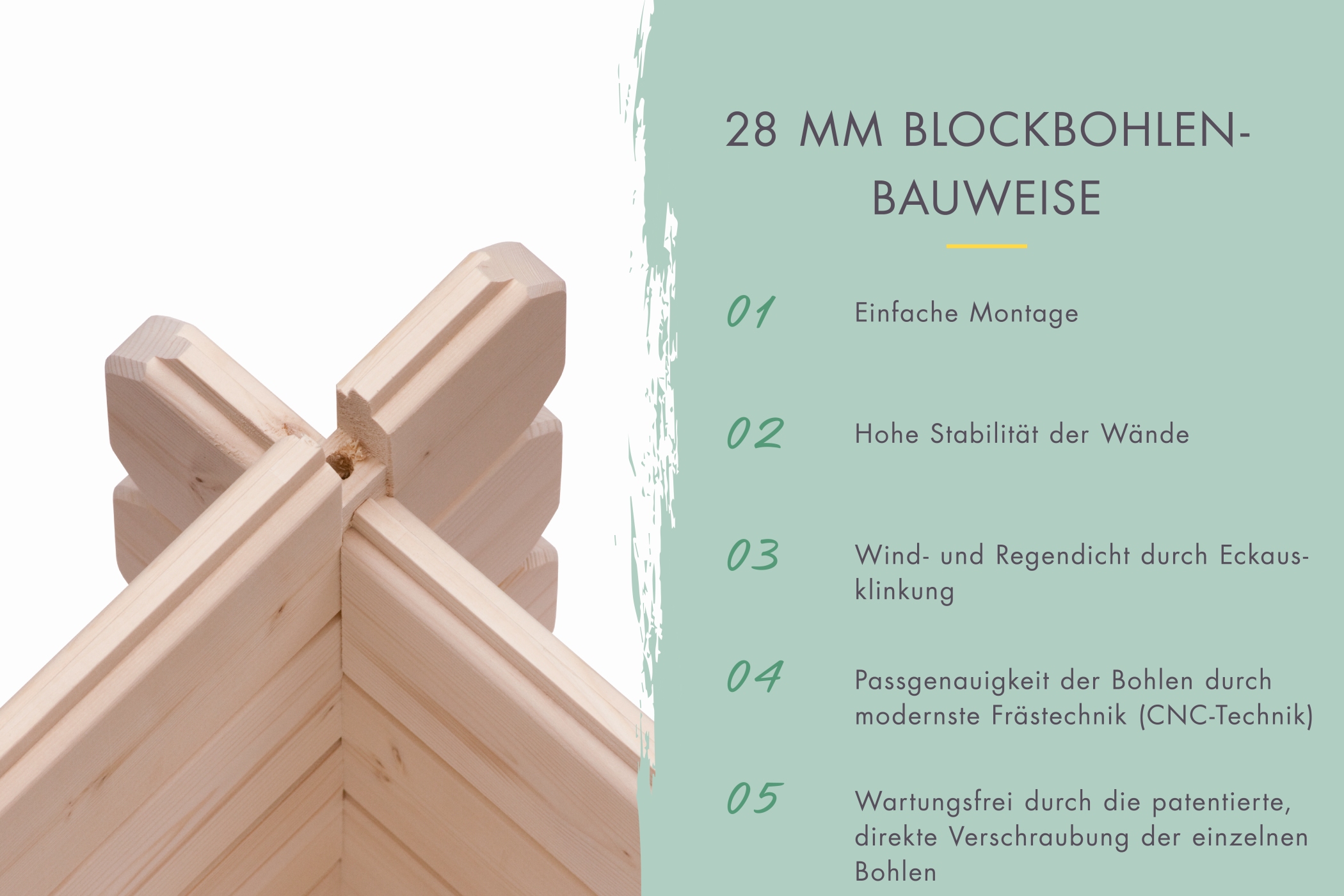 Detailansicht eines Karibu Gartenprodukts aus Holz