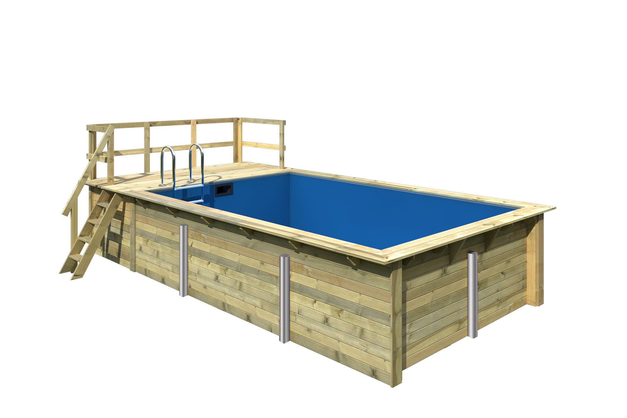 Karibu Rechteck Pool 3, Freisteller