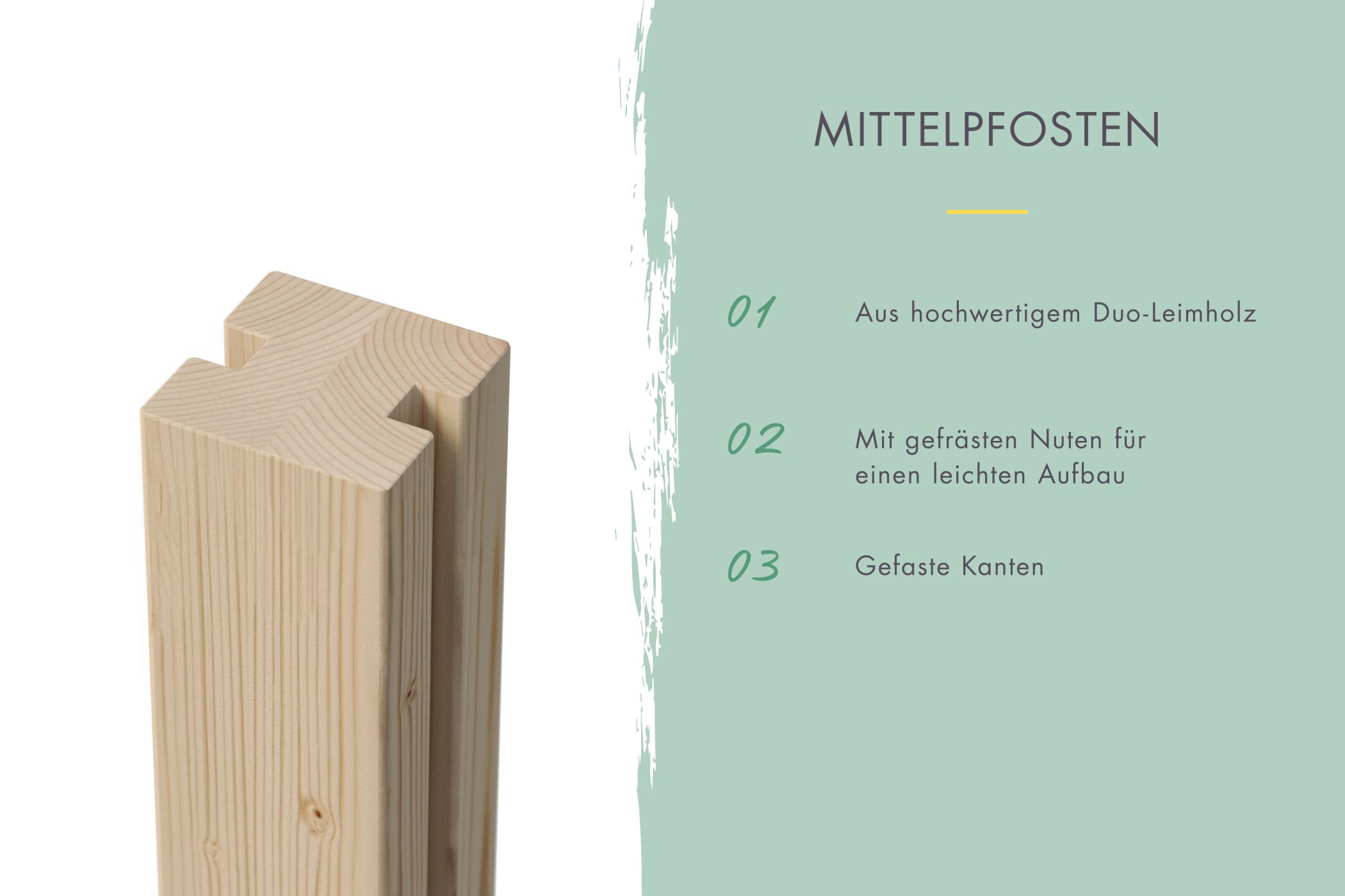 Sichtschutzzaun Komplettset natur / 1-10 Zaunfelder je 195 x 186 cm
