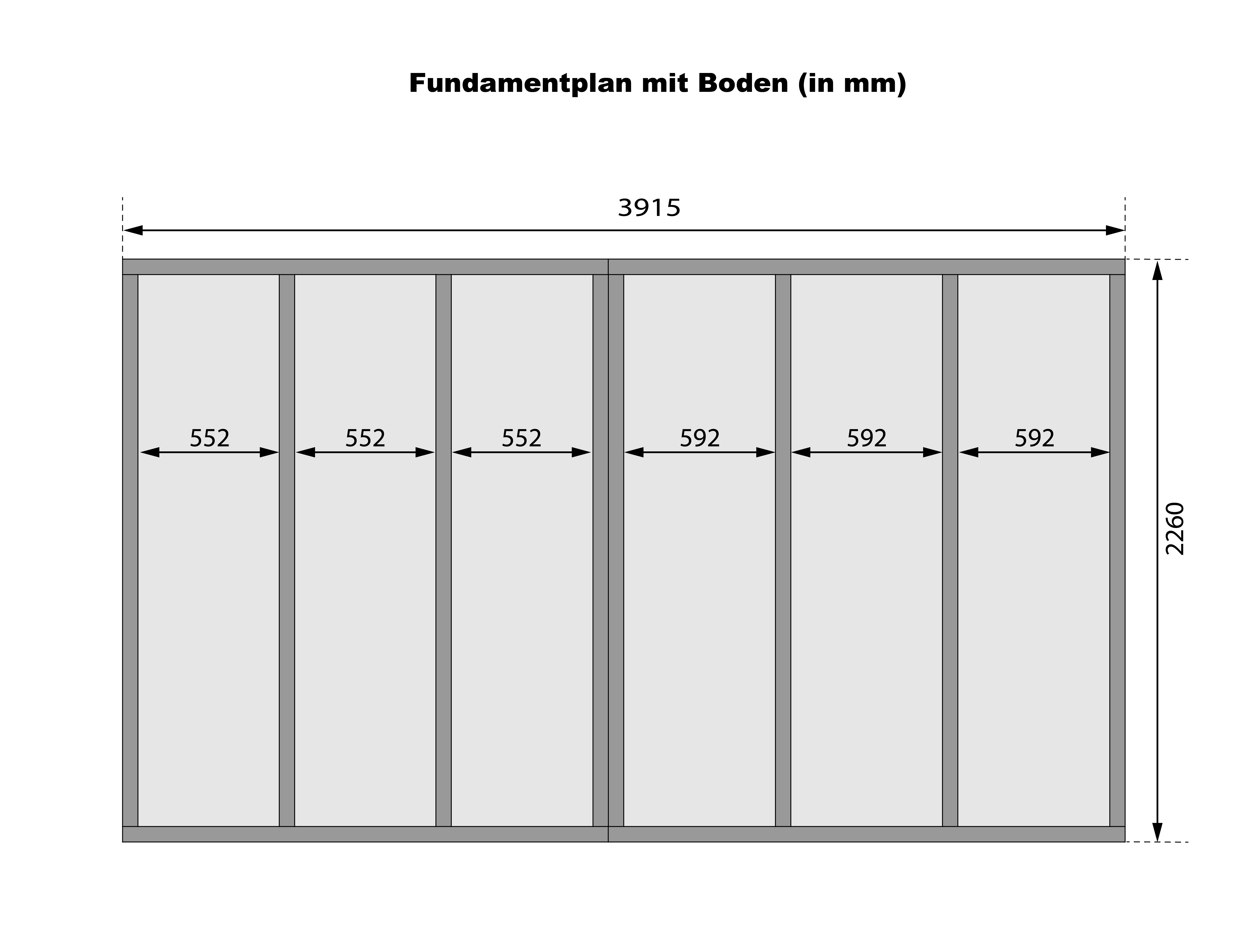 Bemaßte Draufsicht der Karibu Saunahaus Hytti 6 mit Grundriss und eingezeichnetem Türausschnitt