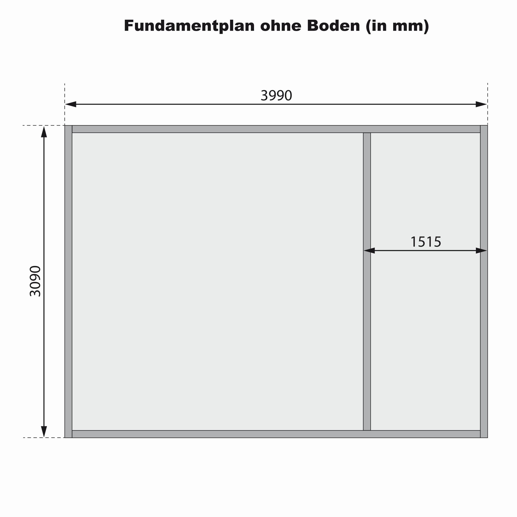 Aufbaudarstellung der Karibu großes Gartenhaus Lagor 1 mit allen Bauteilen