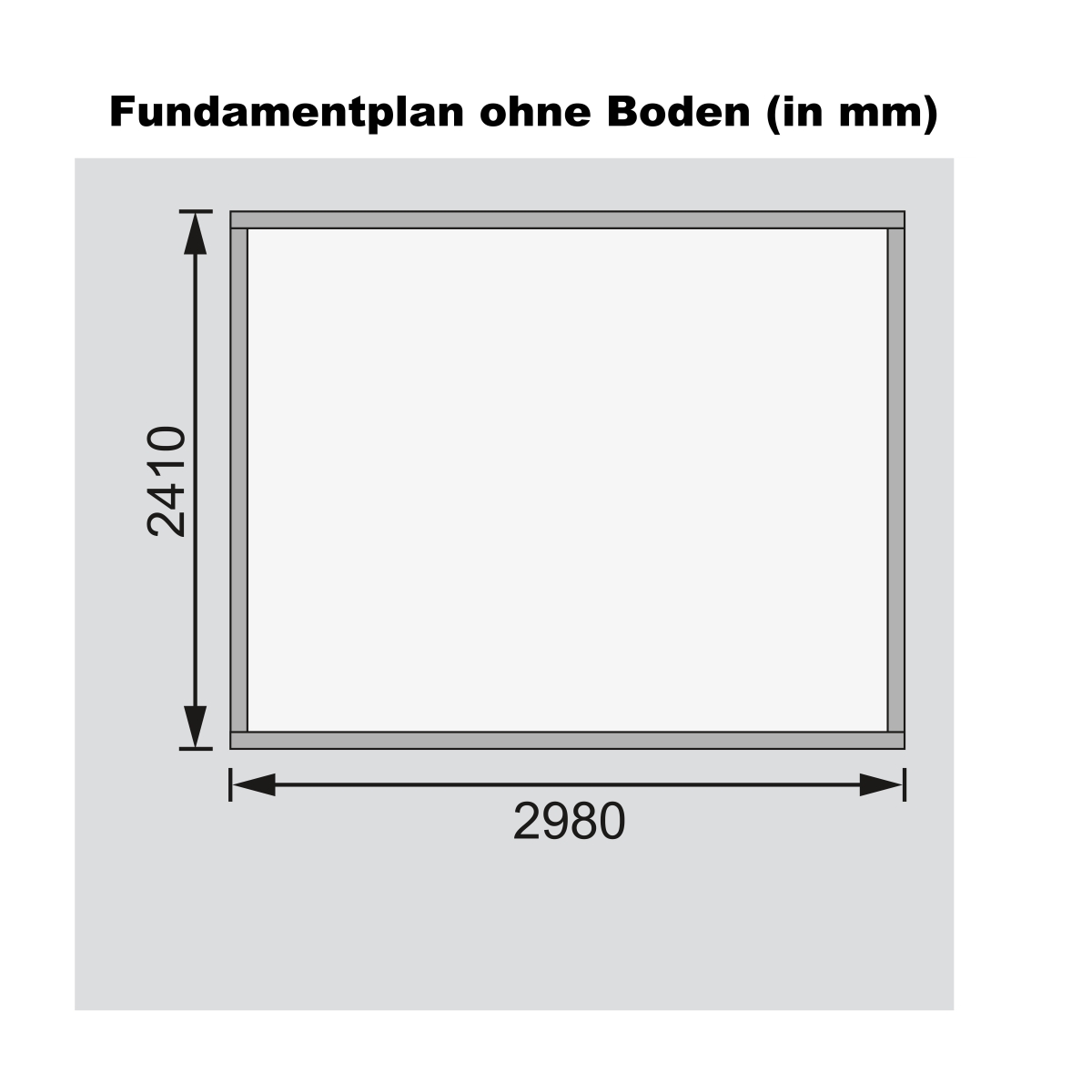 KDI-Unterleger des Karibu großes Gerätehaus Askola 5 aus imprägnierten Bodenbalken