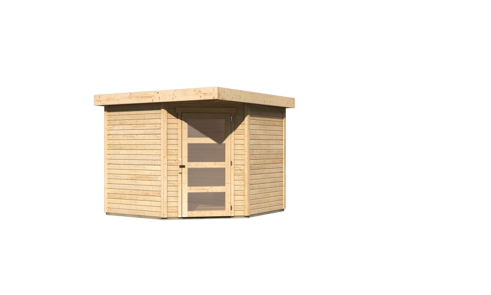 Karibu Gerätehaus Schwandorf 5 in Naturbelassen, Freisteller