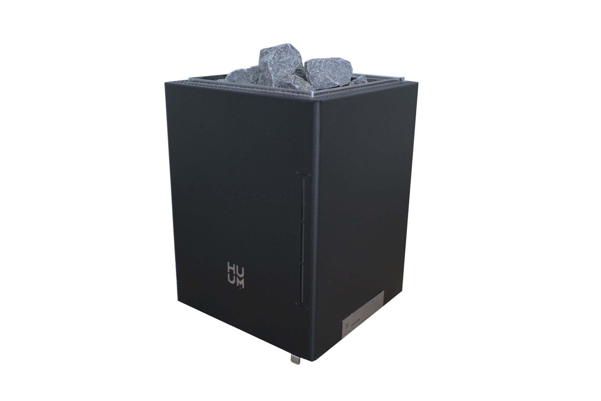 Karibu PREMIUM Saunaofen HUUM CORE Wall COMBI 9 kW BIO-Ofen aus Holz, freigestellt