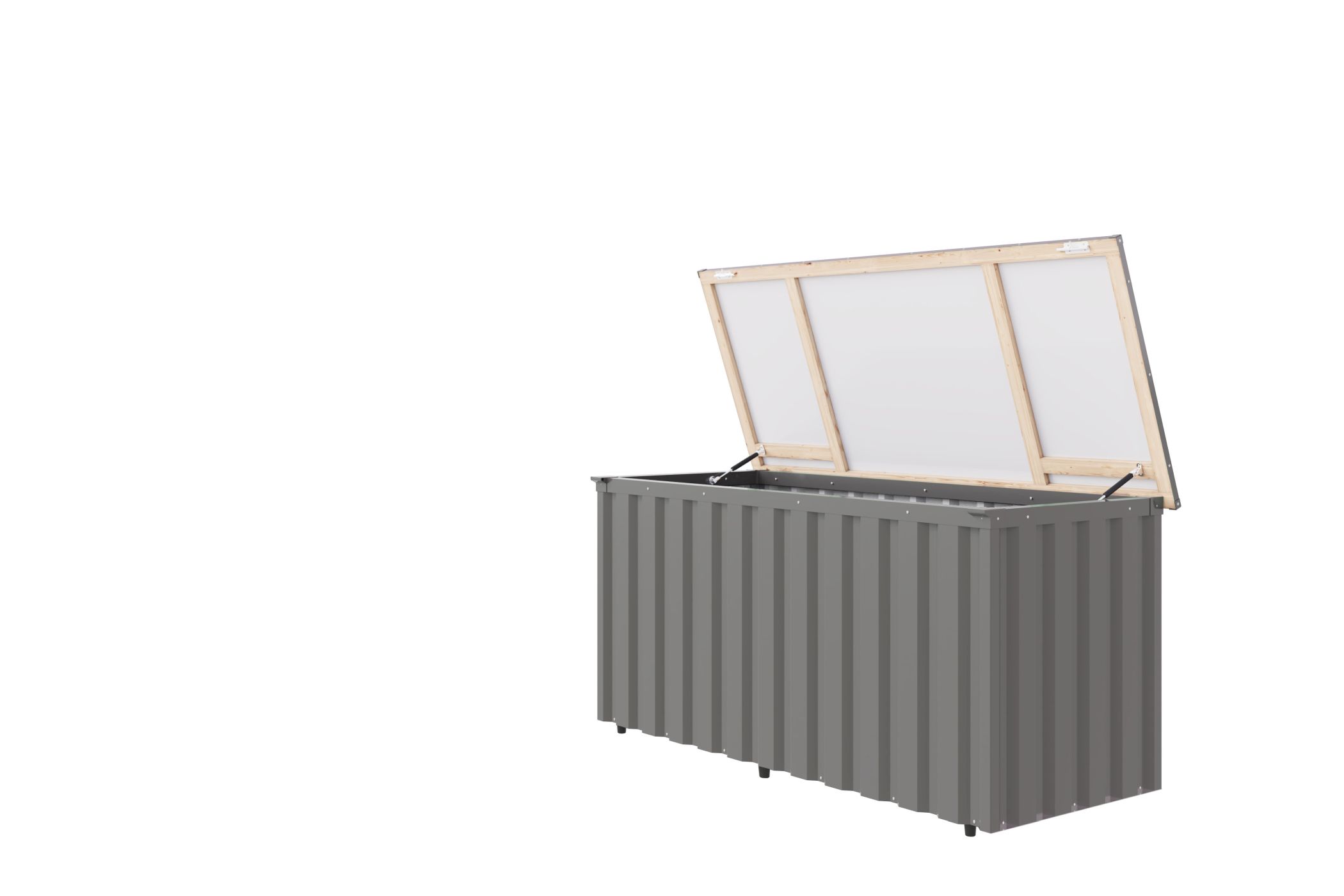 Karibu Metall Gartenbox Indium 2 aus Holz, freigestellt